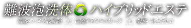 難波泡洗体ハイブリッドエステ