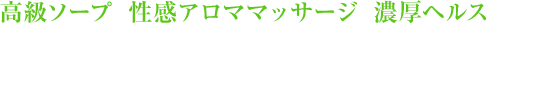 高級ソープと性感アロママッサージと濃厚ヘルスの融合 エステでもなければヘルスでもない！ 風俗選びにピリオドを打つ、究極のサービスを・・・