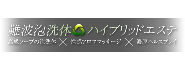 難波泡洗体ハイブリッドエステ
